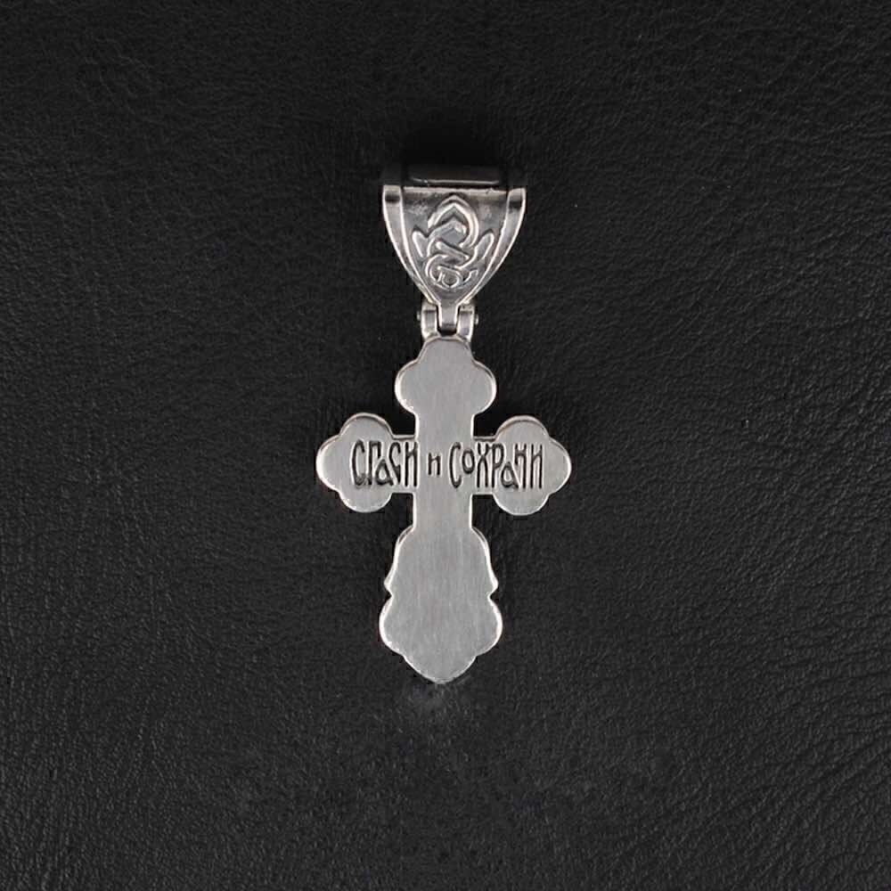 Купить Крест из серебра "Спаси и Сохрани" (9915)